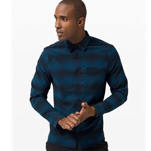 Masons Peak Flannel Poseidon Black